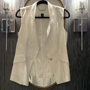 WHITE|BLACK White Vest